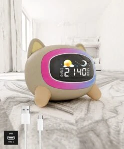 Slaaptrainer Puppy – Nachtlampje Kinderen - White Noise - Kinderwekker Bedraad - Slaapgeluiden - Incl. Adapter En USB Kabel