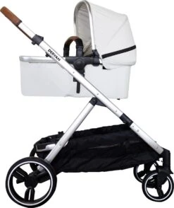 Deryan Evy Kinderwagen - Duo Kinderwagen - Uitbreidbaar - Inclusief Reiswieg - Creme -Winkel Voor Babyproducten 1007x1200 10