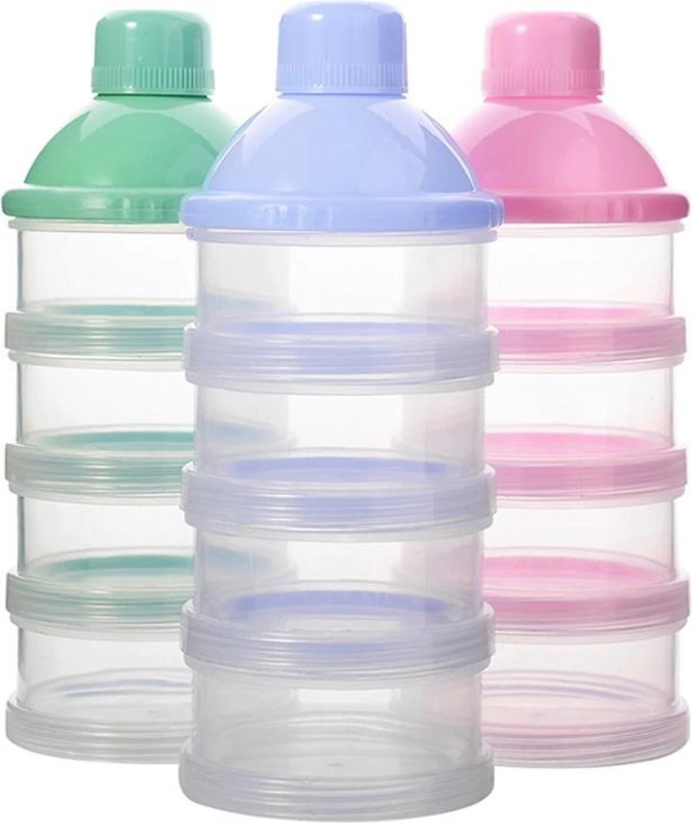 Merkloos Melkpoeder Doseerdoosje - BPA Vrij - Roze - 4 Lagen -Melkpoeder Toren - Babypoeder Bewaarbakje - Reisbox - Dispenser - Poedertoren 5 Merkloos Melkpoeder Doseerdoosje - BPA Vrij - Roze - 4 Lagen -Melkpoeder Toren - Babypoeder Bewaarbakje - Reisbox - Dispenser - Poedertoren - Afbeelding 3