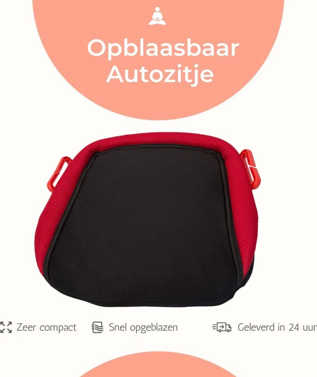 Deliqart - Zitverhoger - Autozitje - Opblaasbare Autozitje - Autostoeltje - Zwart 5 Deliqart - Zitverhoger - Autozitje - Opblaasbare Autozitje - Autostoeltje - Zwart - Afbeelding 3