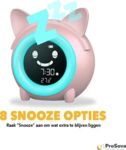 ProSova Slaaptrainer Voor Kinderen - Kinderwekker - Wake Up Light - Nachtlamp - USB Poort - Roze - + Gratis (E)-Slaapboek -Winkel Voor Babyproducten 1010x1200 7