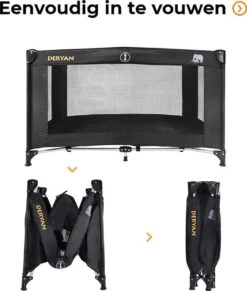 Deryan Believer Campingbedje - 120x60cm - Zwart -Winkel Voor Babyproducten 1018x1200 3