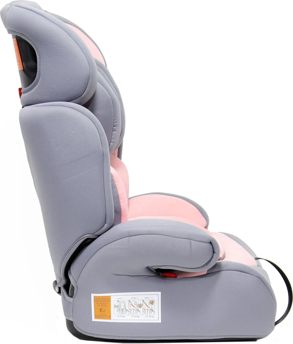 Blij'r Ivo - Autostoel - Klasse 1,2,3 - Geschikt Voor 9-36 Kg - Met Extra Vulling En 5 Puntsgordel - Roze 4 Blij'r Ivo - Autostoel - Klasse 1,2,3 - Geschikt Voor 9-36 Kg - Met Extra Vulling En 5 Puntsgordel - Roze - Afbeelding 2