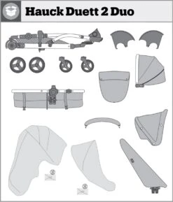 Hauck Duett 2 Duo Kinderwagen - Zwart -Winkel Voor Babyproducten 1027x1200 6