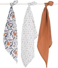 Jollein Hydrofiel Multidoek Snake 70x70cm - Ash Green - 3 Stuks -Winkel Voor Babyproducten 1028x1200