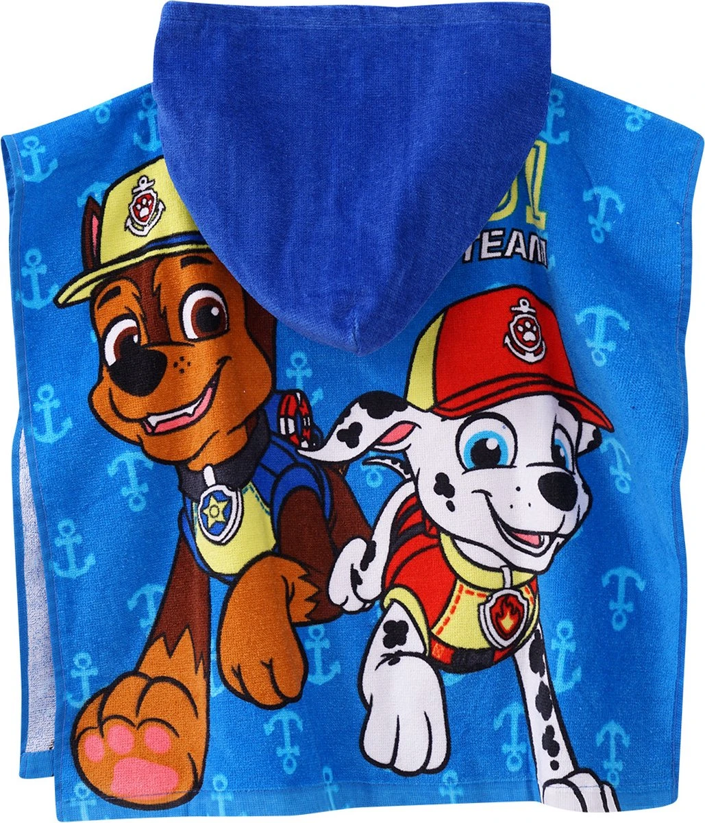 Merkloos Bad Poncho Paw Patrol Met Capuchon - 60x60 Cm - Bad - Zwemmen 3 Merkloos Bad Poncho Paw Patrol Met Capuchon - 60x60 Cm - Bad - Zwemmen