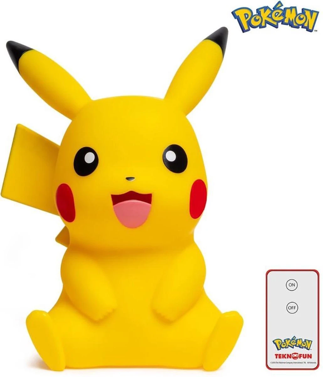 Teknofun Pokemon - LED Lamp 40 Cm - Zittende Pikachu 5 Teknofun Pokemon - LED Lamp 40 Cm - Zittende Pikachu - Afbeelding 3