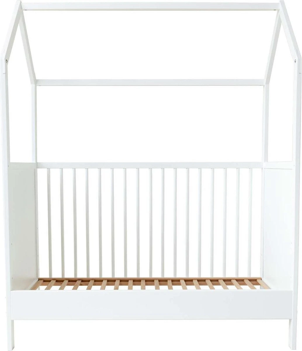 Prénatal Ledikant Huisje - Babykamer Accessoires - Babybed 60 X 120cm - Wit 5 Prénatal Ledikant Huisje - Babykamer Accessoires - Babybed 60 X 120cm - Wit - Afbeelding 3