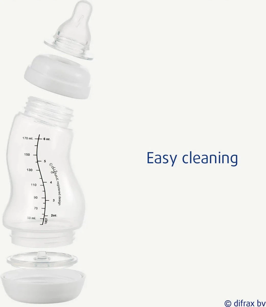 Difrax Anti-Colic S-Babyfles Natural - 170 Ml - Blossom/Roze 18 Difrax Anti-Colic S-Babyfles Natural - 170 Ml - Blossom/Roze - Afbeelding 16