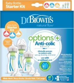 Dr. Brown's Options+ Anti-colic Bottle Startpakket Flessen - Brede Hals Flessen - 3 Stuks -Winkel Voor Babyproducten 1065x1200 4