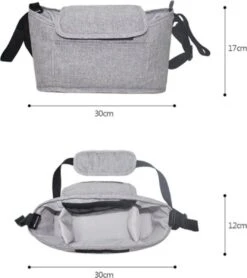 Wandelwagen Tas | Luiertas | Organizer | 30 X 17 CM | Bevestig Aan Kinderwagen | Mama | Baby | -Winkel Voor Babyproducten 1067x1200 5