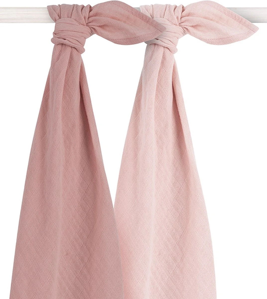 Jollein Hydrofiele Doek Large 115x115cm Bamboe Katoen - Pale Pink - 2 Stuks 3 Jollein Hydrofiele Doek Large 115x115cm Bamboe Katoen - Pale Pink - 2 Stuks