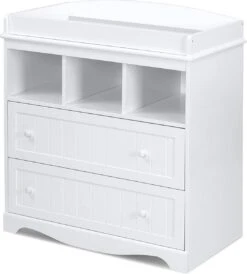 Trend24 - Commode - Verzoringstafel - Commode Kasten - Aankleedtafel - Babykamer - Wit