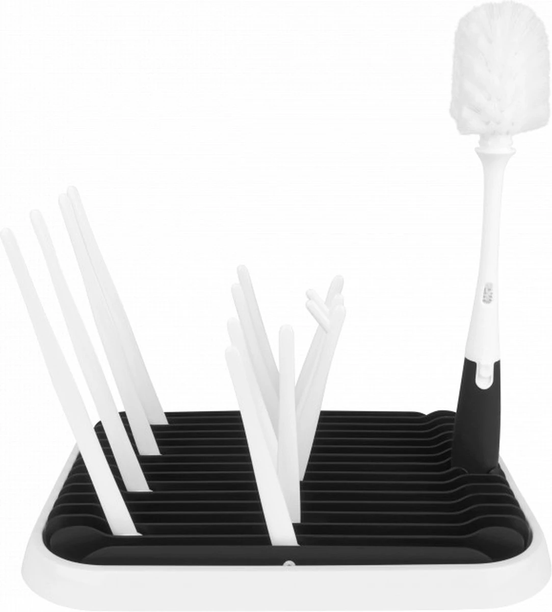 Nevi Afdruiprek Met Lekbak - Afdruipmat Voor 10 Flessen - Opvouwbaar Droogrek Babyfles - Inclusief Afwasborstel 10 Nevi Afdruiprek Met Lekbak - Afdruipmat Voor 10 Flessen - Opvouwbaar Droogrek Babyfles - Inclusief Afwasborstel - Afbeelding 8