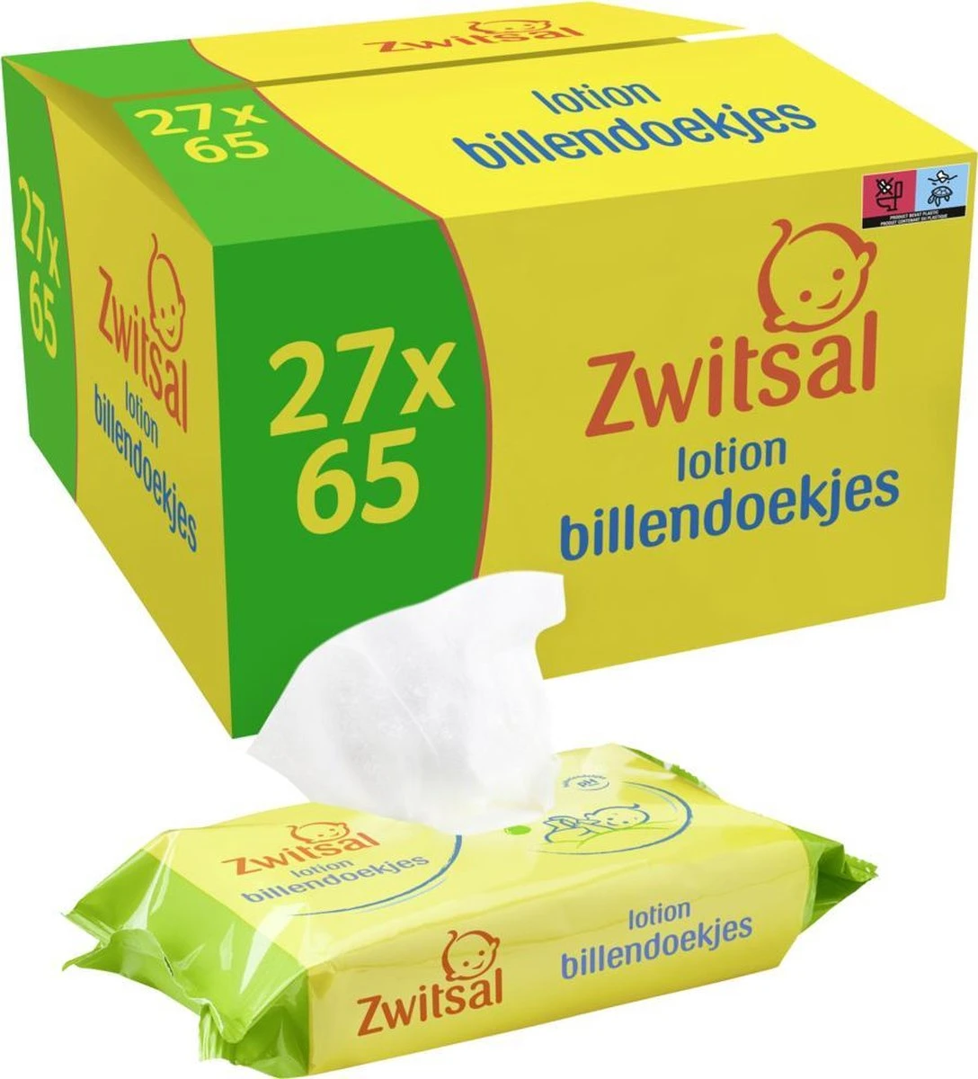 Zwitsal Lotion Billendoekjes Alcoholvrij - 1755 Doekjes - Voordeelverpakking 3 Zwitsal Lotion Billendoekjes Alcoholvrij - 1755 Doekjes - Voordeelverpakking