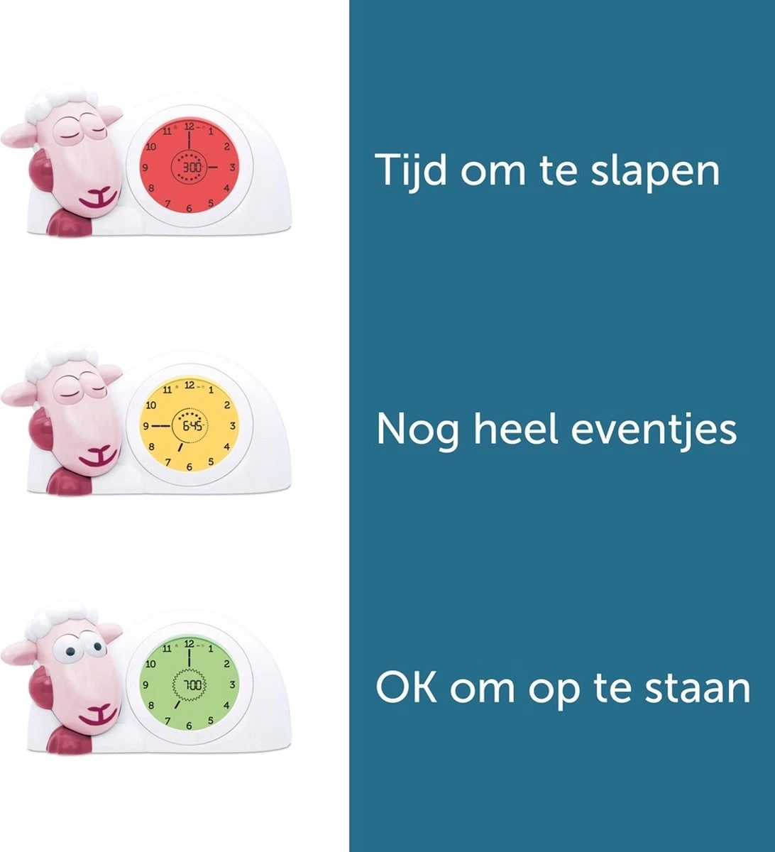 Merkloos Sam Slaaptrainer - Met Nachtlamp Functie En Slaaptimers - Roze / Wit 7 Merkloos Sam Slaaptrainer - Met Nachtlamp Functie En Slaaptimers - Roze / Wit - Afbeelding 5