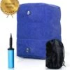 Merkloos Voetensteun - Vliegtuigbedje - Premium Quality - Reisbedje - 3 Hoogtestanden - Vliegtuig Kussen - Voetenbankje Of Poef - Met Opbergzakje & Pomp - Blauw -Winkel Voor Babyproducten 1095x1200 5