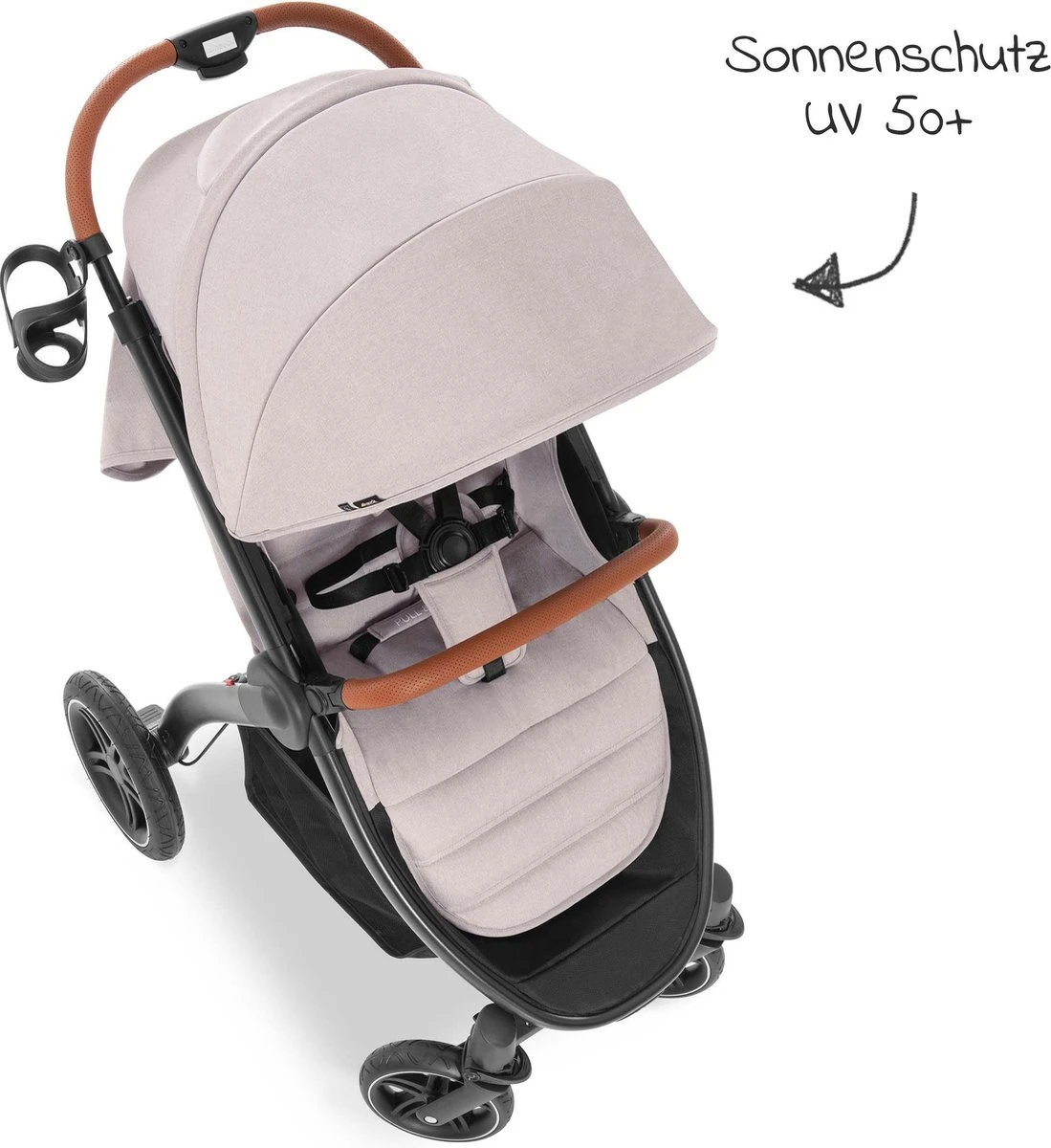 Hauck UpTown Buggy - Met één Hand Opvouwbaar - Beige 4 Hauck UpTown Buggy - Met één Hand Opvouwbaar - Beige - Afbeelding 2