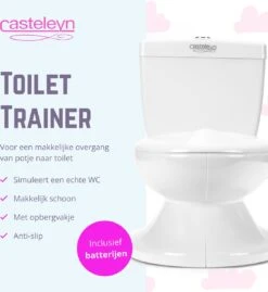 Casteleyn - Plaspotje - WC Potje - Toilet Trainer - Kinder Toilet - Met Geluid - Tot 21KG - Wit -Winkel Voor Babyproducten 1100x1200