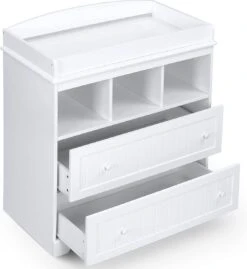 Trend24 - Commode - Verzoringstafel - Commode Kasten - Aankleedtafel - Babykamer - Wit -Winkel Voor Babyproducten 1101x1200