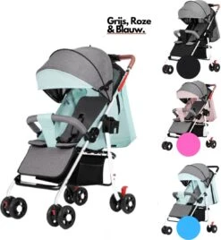 Child Supplies Buggy - Inklapbare Buggy - Baby Stroller - 3 In 1 - Kinderwagen - Blauw