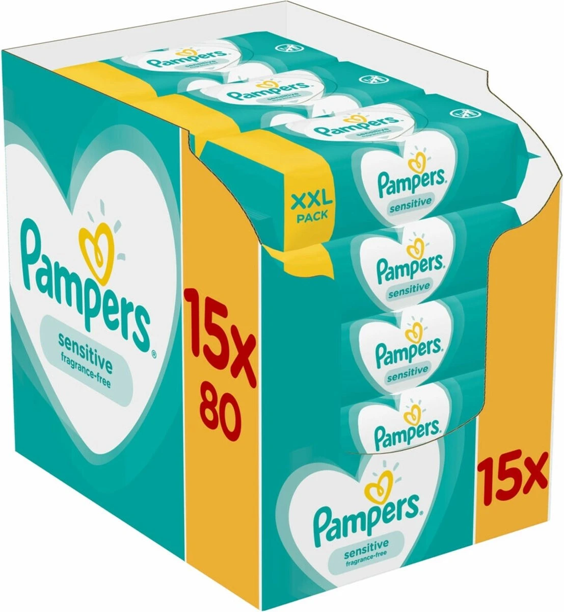 Pampers® Pampers Sensitive Billendoekjes - 1200 Doekjes 15 Pampers® Pampers Sensitive Billendoekjes - 1200 Doekjes - Afbeelding 13