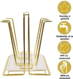 Flessenrek - Droogrek Babyfles - Flessen Rek Baby - Flessendroogrek Met Opvangbak - Afdruiprek - Afwasrek - Flessenrekje - Lekbak - Égouttoir - Goude Droogrek - Vetalo -Winkel Voor Babyproducten 1110x1200 4