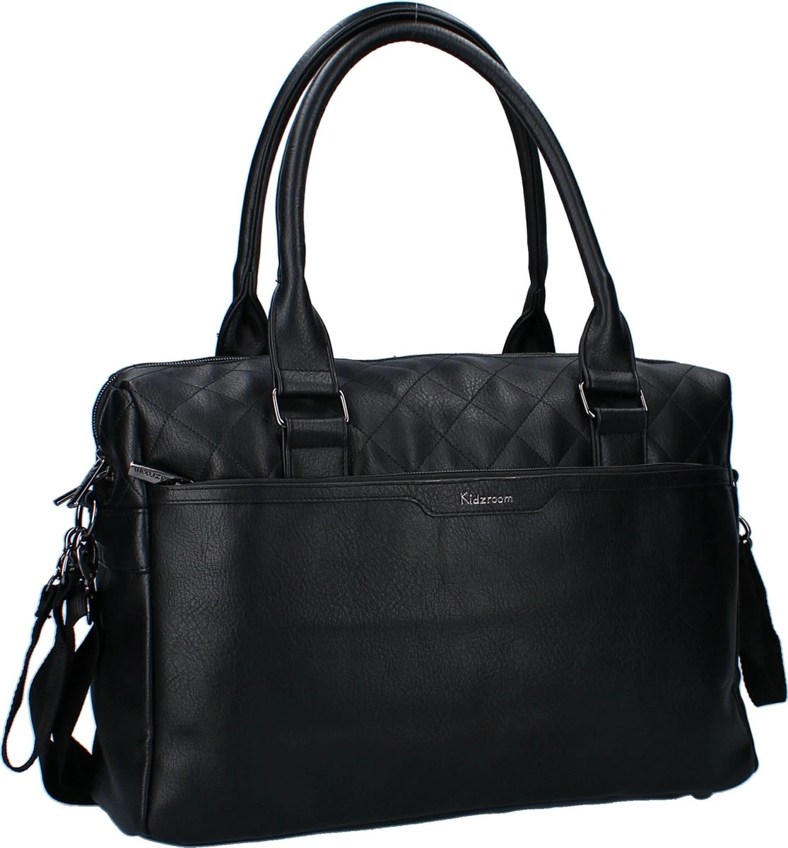 Kidzroom In Your Dreams Luiertas - Zwart - Ophanglussen Kinderwagen - Verschoonmatje - Verstelbare Schouderband 7 Kidzroom In Your Dreams Luiertas - Zwart - Ophanglussen Kinderwagen - Verschoonmatje - Verstelbare Schouderband - Afbeelding 5