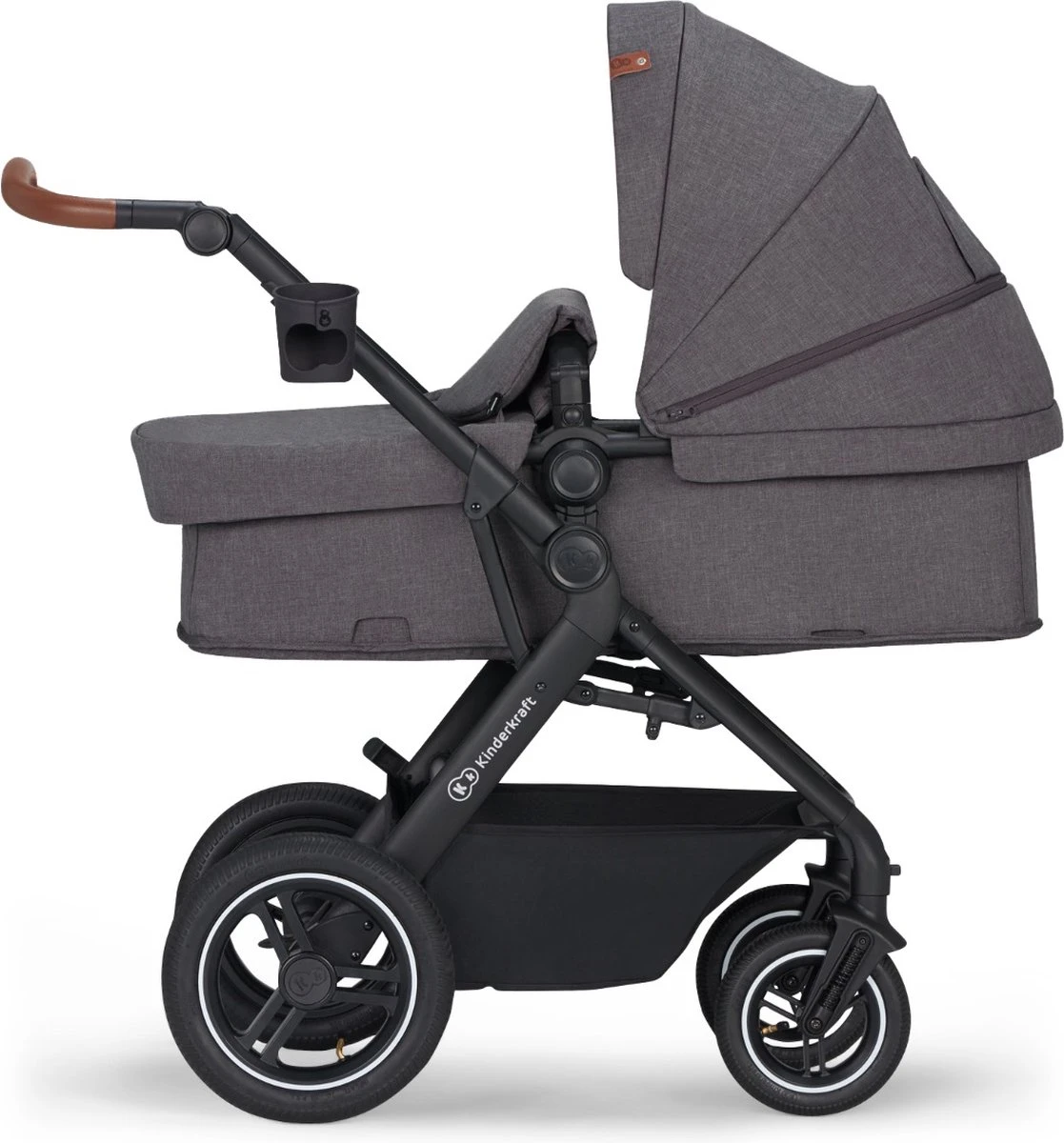 Kinderkraft B-Tour Ash Grey 3-in-1 Combi Kinderwagen Incl. Autostoel KSBTOU00DGR3000 5 Kinderkraft B-Tour Ash Grey 3-in-1 Combi Kinderwagen Incl. Autostoel KSBTOU00DGR3000 - Afbeelding 3
