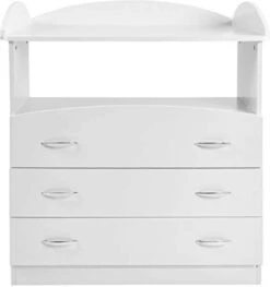 GoodVibes - Ruime Babycommode Met 3 Grote Laden En Compartiment - 85x71x96 Cm - Wit 15 GoodVibes - Ruime Babycommode Met 3 Grote Laden En Compartiment - 85x71x96 Cm - Wit -Winkel Voor Babyproducten 1129x1200