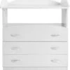 GoodVibes - Ruime Babycommode Met 3 Grote Laden En Compartiment - 85x71x96 Cm - Wit -Winkel Voor Babyproducten 1134x1200 1