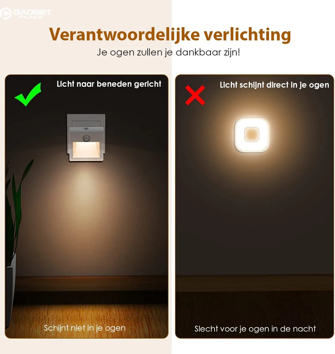 Dimbaar Nachtlampje Stopcontact Met Bewegingssensor Voor Kinderen & Volwassenen - Warm Wit - 2 Stuks 7 Dimbaar Nachtlampje Stopcontact Met Bewegingssensor Voor Kinderen & Volwassenen - Warm Wit - 2 Stuks - Afbeelding 5