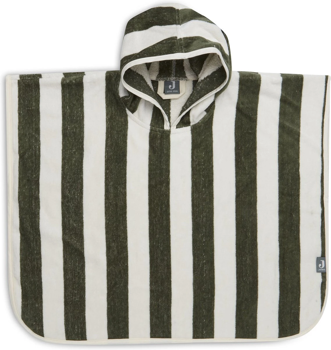 Jollein Badponcho Stripe Terry - Leaf Green - GOTS 3 Jollein Badponcho Stripe Terry - Leaf Green - GOTS