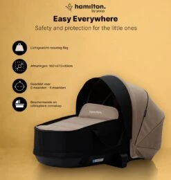 Hamilton By Yoop X1 Plus Kinderwagen - Buggy Met Monteerbare Wieg - Premium Stroller Met One Hand Folding Technologie - Nieuw, Hoger, Uitgebreider 2023 Model - Kaki - Licht, Verstelbaar, Wendbaar En Geschikt Van 0 Maanden Tot 4 Jaar -Winkel Voor Babyproducten 1139x1200 17