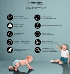 Hamilton By Yoop X1 Plus Buggy – Nieuw, Hoger, Uitgebreider 2023 Model – Premium Stroller Met One Hand Folding Technologie – Zwart – Lichte, Verstelbare En Wendbare Kinderwagen Met Vele Gemakken -Winkel Voor Babyproducten 1139x1200 18