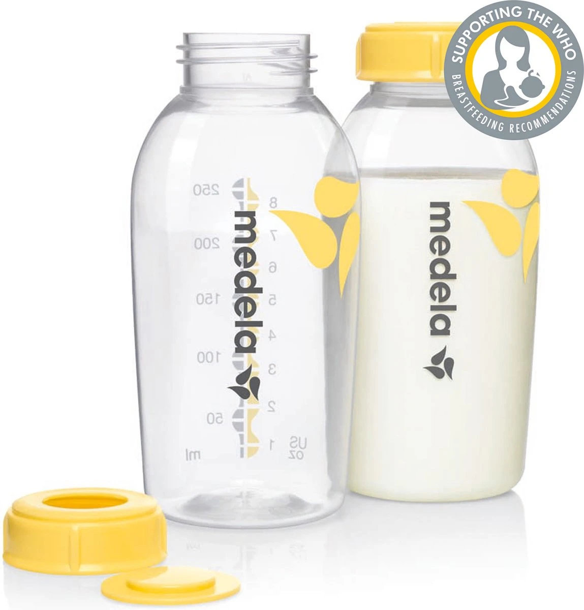 Medela Moedermelkflesje Afkolven Bewaren Invriezen Voeden Medela Fles - 250 Ml - 2 Stuks
