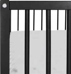 Puck Ledikant Raw Beuken Mat Zwart 60x120 Cm -Winkel Voor Babyproducten 1149x1200