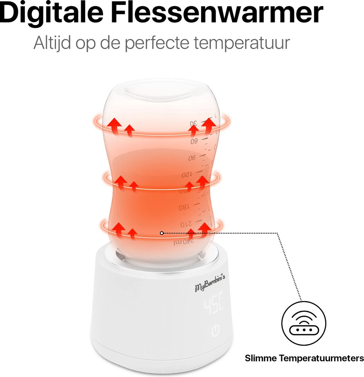MyBambini's Bottle Warmer Pro™ - Draagbare Baby Flessenwarmer Voor Onderweg - Wit - Geschikt Voor MAM, Lansinoh, NIP & Nanobebe (brede Hals) 10 MyBambini's Bottle Warmer Pro™ - Draagbare Baby Flessenwarmer Voor Onderweg - Wit - Geschikt Voor MAM, Lansinoh, NIP & Nanobebe (brede Hals) - Afbeelding 8