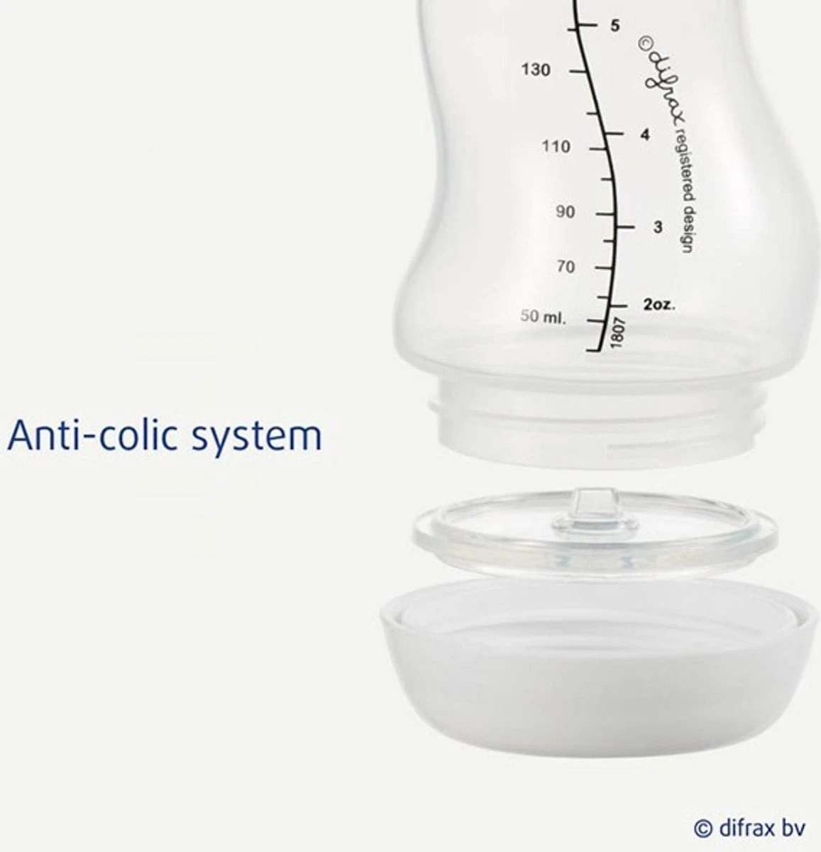 Difrax Anti-Colic S-Babyfles Natural - 170 Ml - Blossom/Roze 5 Difrax Anti-Colic S-Babyfles Natural - 170 Ml - Blossom/Roze - Afbeelding 3