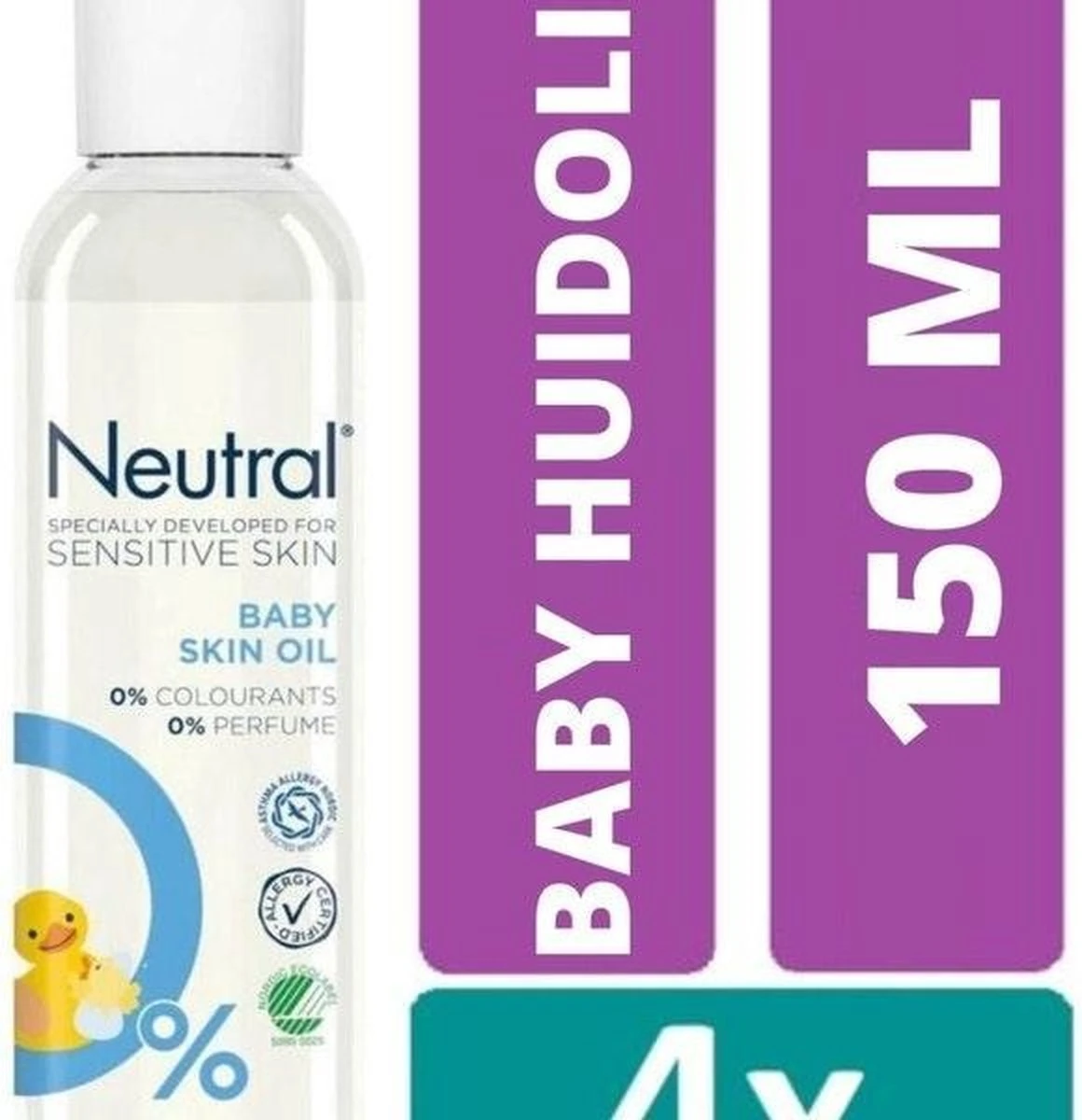 Neutral Baby Huidolie 4 X 150 Ml Voordeelbundel 4 Neutral Baby Huidolie 4 X 150 Ml Voordeelbundel - Afbeelding 2