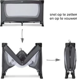 Hauck Dream N Play Plus Campingbedje Set - Met Matras En Muggennet - Grijs -Winkel Voor Babyproducten 1161x1200 15