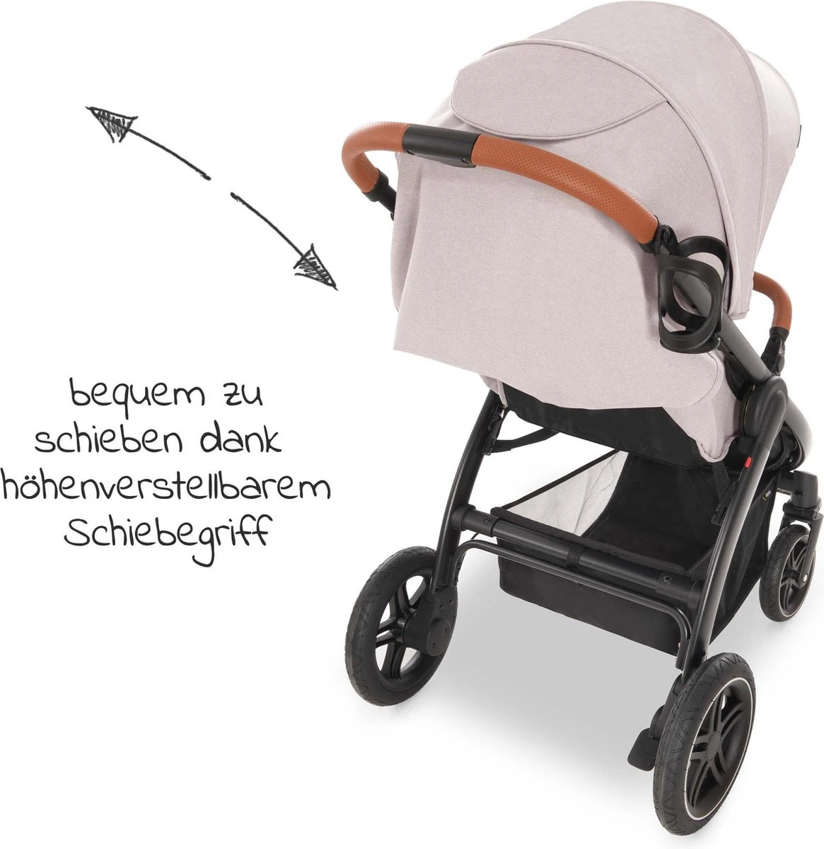 Hauck UpTown Buggy - Met één Hand Opvouwbaar - Beige 16 Hauck UpTown Buggy - Met één Hand Opvouwbaar - Beige - Afbeelding 14