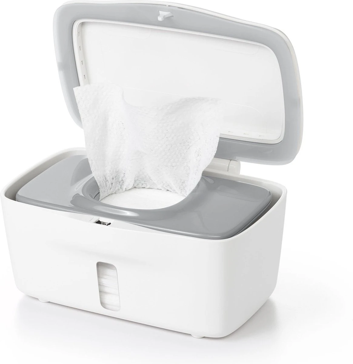 OXO Tot Doekjesverdeler - Billendoekjesdoos- Billendoekjes Houder - Billendoekjesbox - Wipe Box- Vochtige Doekjes Houder- Wit-Grey 6 OXO Tot Doekjesverdeler - Billendoekjesdoos- Billendoekjes Houder - Billendoekjesbox - Wipe Box- Vochtige Doekjes Houder- Wit-Grey - Afbeelding 4