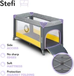 Lionelo Stefi - Campingbedje - 125x65cm - Tot 15kg - Transporttas -Winkel Voor Babyproducten 1166x1200 13