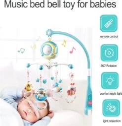 Baby Muzikale Wieg Mobiel, Alldo 360 ° Draaibare Mobiele Wieg Voor Baby's Met Muziek, Verlichting, Multifunctioneel Hangend Born Cot Toy Bedbel Speelgoed Met Afstandsbediening En Projectie -Winkel Voor Babyproducten 1167x1200 1