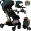 MoMi Wandelwagen - Compacte Lichtgewicht Buggy - Estelle - Green-Gold (geschikt Van 6mnd - 15kg) -Winkel Voor Babyproducten 1181x1200 10