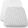 Chicco - Set Van 2 Hoeslakens Wit Pandabeerpatroon - Voor Next2Me Wieg