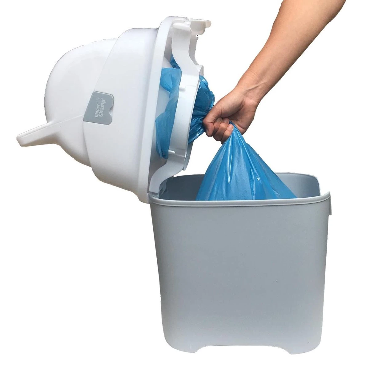 DiaperChamp ONE - Soft Silver - Standaard Luieremmer 6 DiaperChamp ONE - Soft Silver - Standaard Luieremmer - Afbeelding 4