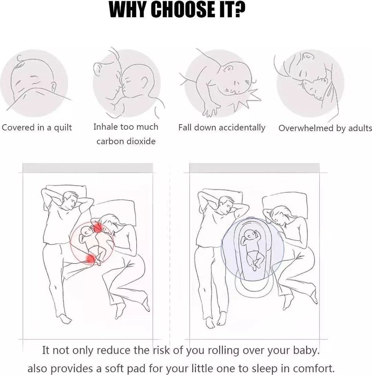 Buxibo Babynestje - Omkeerbare Babynest - Co-Sleeper/Bedbumper - Veilig Slapen - 88x53cm - Grijs 4 Buxibo Babynestje - Omkeerbare Babynest - Co-Sleeper/Bedbumper - Veilig Slapen - 88x53cm - Grijs - Afbeelding 2