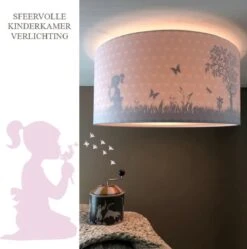 Plafondlamp Babykamer Dandelion Roze - Meisjes Lamp Schaduw Silhouette Effect - Plafonnière Kinderkamer Slaapkamer - Land Of Kids Kinderlamp -Winkel Voor Babyproducten 1190x1200 16